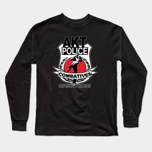 AKT Police Combatives - White Badge Long Sleeve T-Shirt